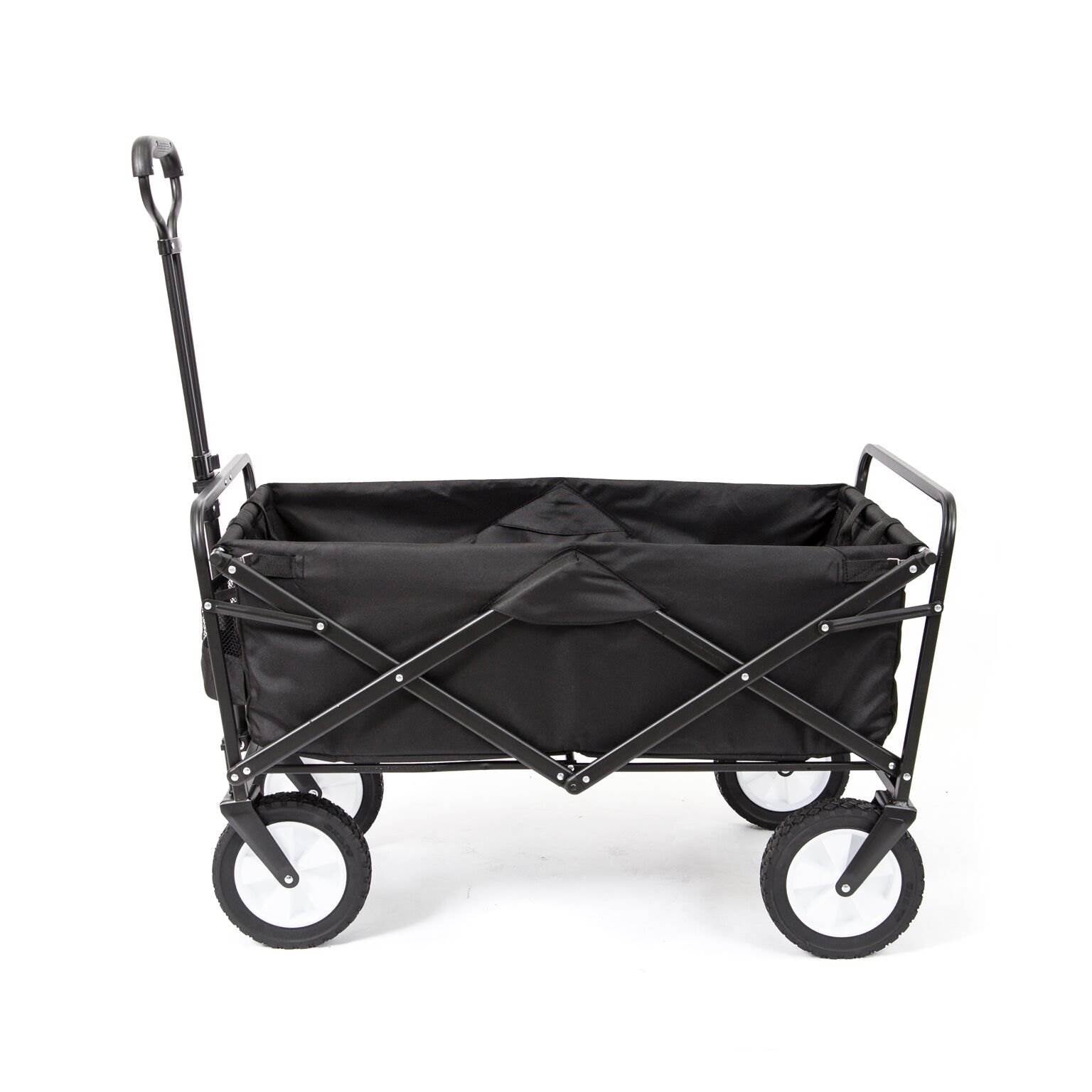 Mac Sports Collapsible Folding Frame Outdoor Garden Utility Wagon Cart (4 Pack)