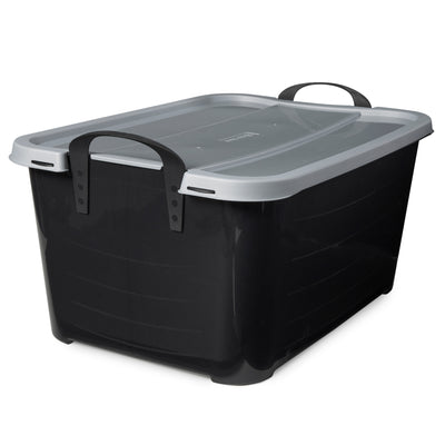Life Story 55 Quart Stackable Storage Bin, Heavy Duty Lidded Container, 18 Pack