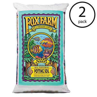 FoxFarm FX14000 Ocean Forest 6.3-6.8 pH Plant Garden Potting Soil Mix (2 Pack)
