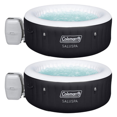 Coleman SaluSpa 60 Air Jet Round 2 to 4 Person Inflatable Hot Tub Spa, (2 Pack)