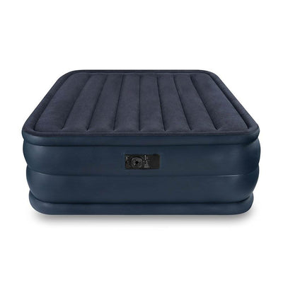 Intex Queen Ultra Plush Airbed with Headboard + Queen Airbed with Built-In Pump