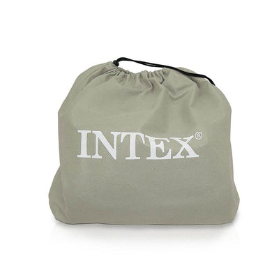 Intex Queen Ultra Plush Airbed with Headboard + Queen Airbed with Built-In Pump