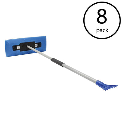 Snow Joe Illum-n-Broom LED Lighted 4-in-1 Snow Broom and Ice Scraper (8 Pack)