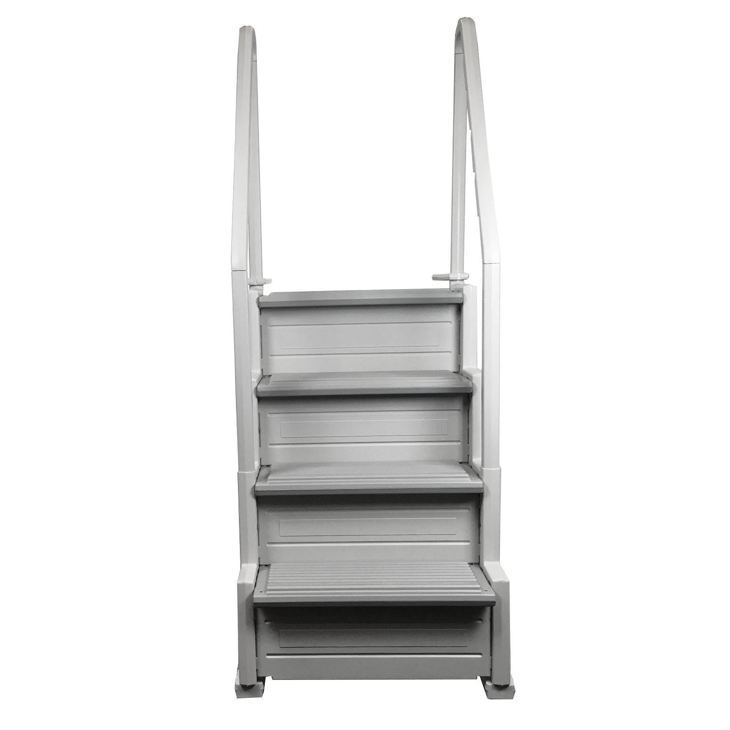 Confer Plastics In-Pool 4 Step Ladder, Above Ground Swimming Pool Stairs(2 Pack)