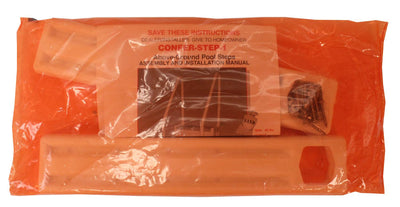 Confer Plastics In-Pool 4 Step Ladder, Above Ground Swimming Pool Stairs(2 Pack)