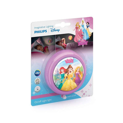 Philips Disney Princess and Disney Frozen Battery-Powered LED Push Night Light