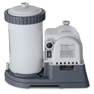 Intex Krystal Clear 2500 GPH Pool Filter Cartridge Pump With Timer (2 Pack)