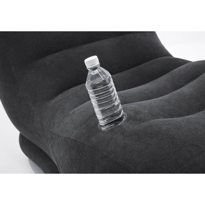 Intex Inflatable Contoured Mega Lounge Chair with Built-In Cup Holder (2 Pack)