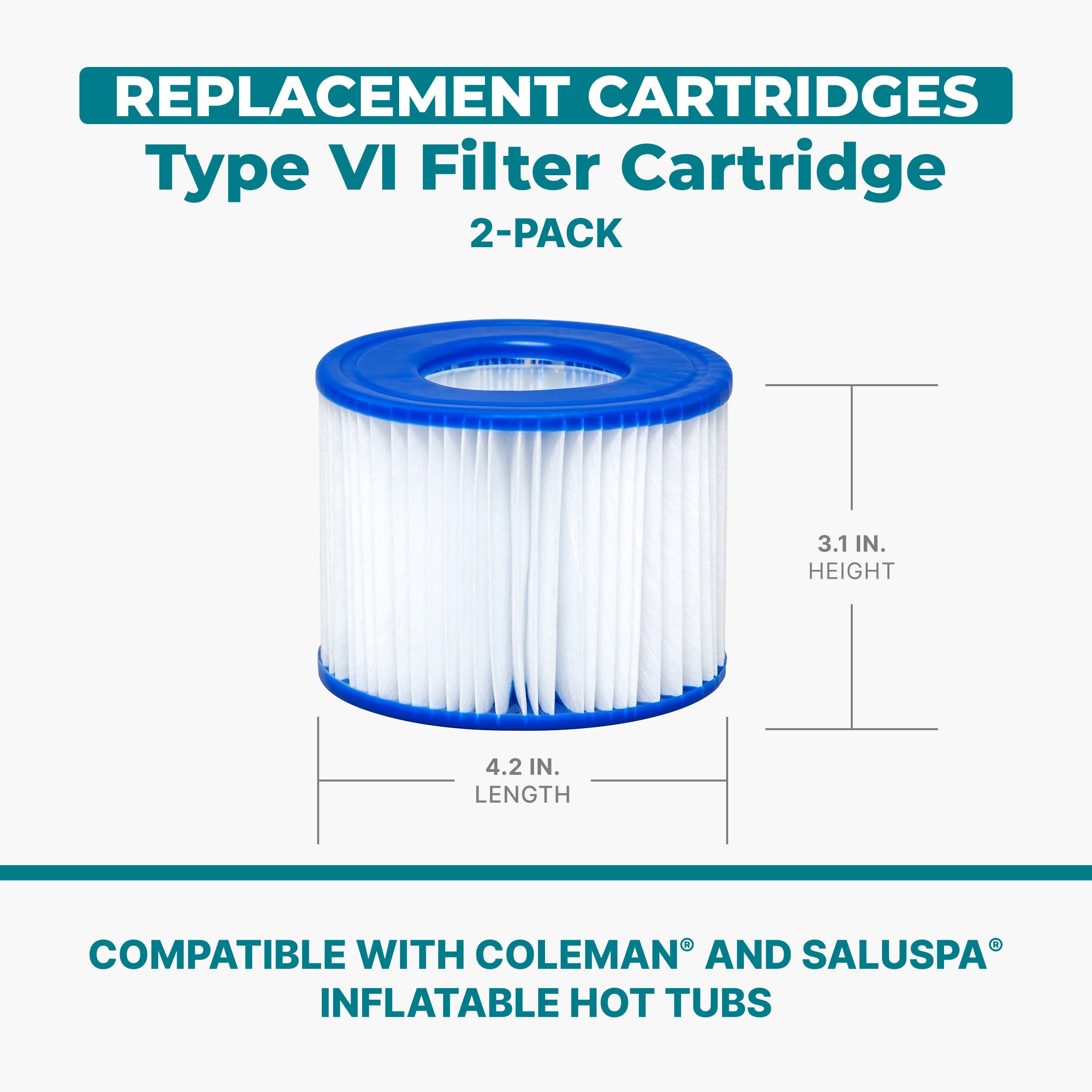 Coleman SaluSpa Swimming Pool Filter Type VI Replacement Cartridge (Open Box)