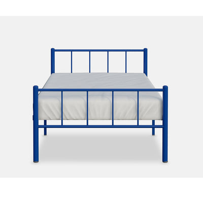 Rack Furniture Austin Steel Twin Size Home Furniture Bedroom Kid Bed Frame, Blue