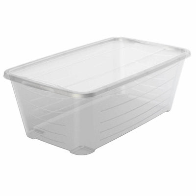 Life Story 6 Qt Rectangular Clear Plastic Protective Storage Shoe Box, 24 Pack - VMInnovations