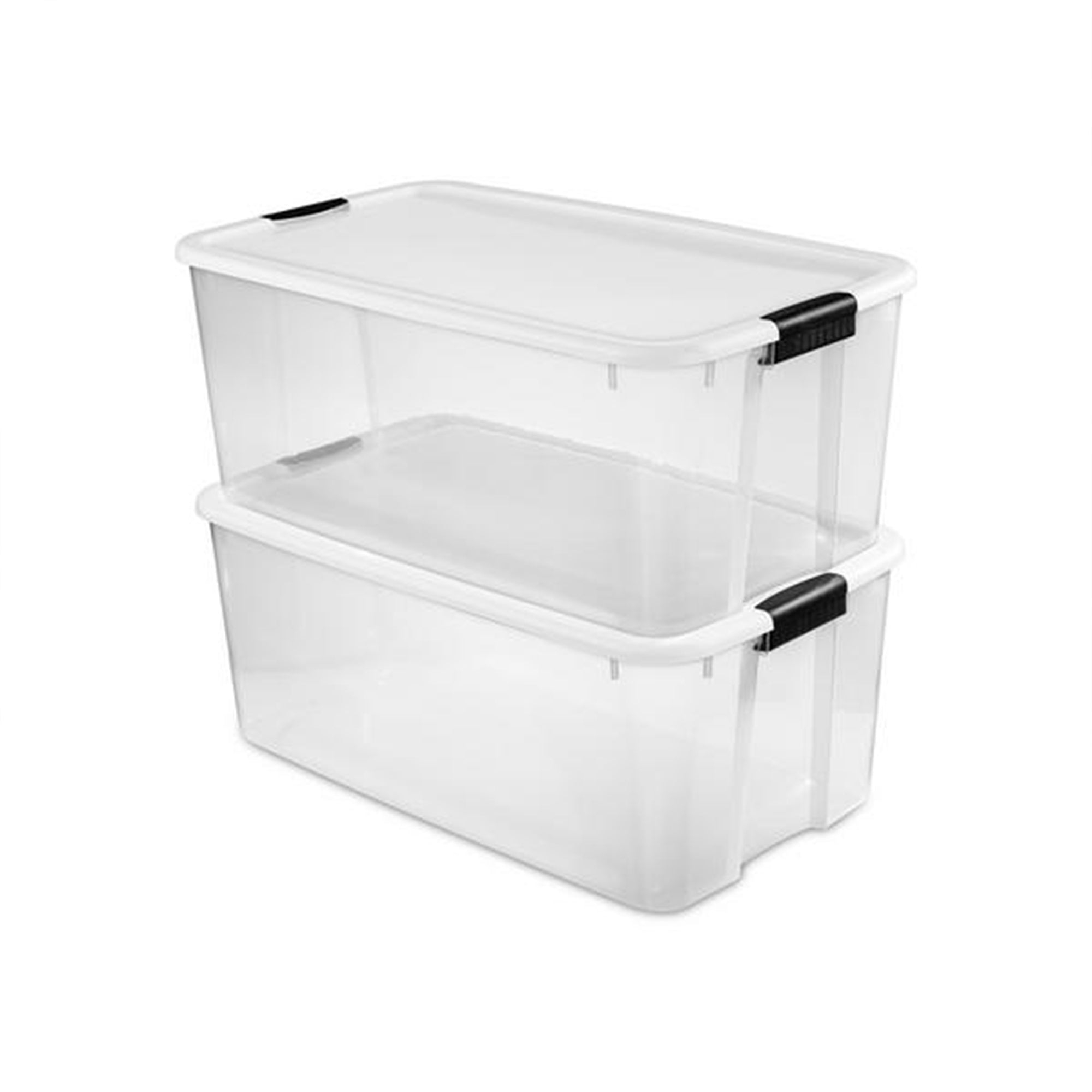 Sterilite 116 Quart Ultra Latching Clear Plastic Storage Tote Container, 20 Pack