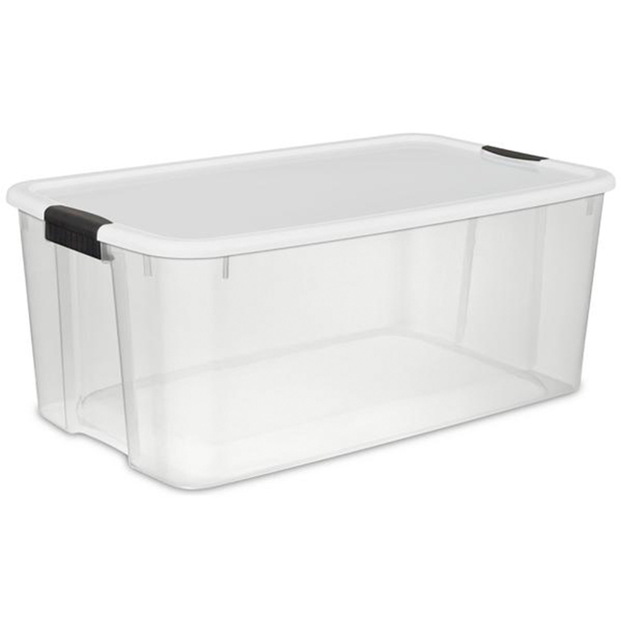 Sterilite 116 Quart Ultra Latching Storage Tote Box Container, Clear (24 Pack)