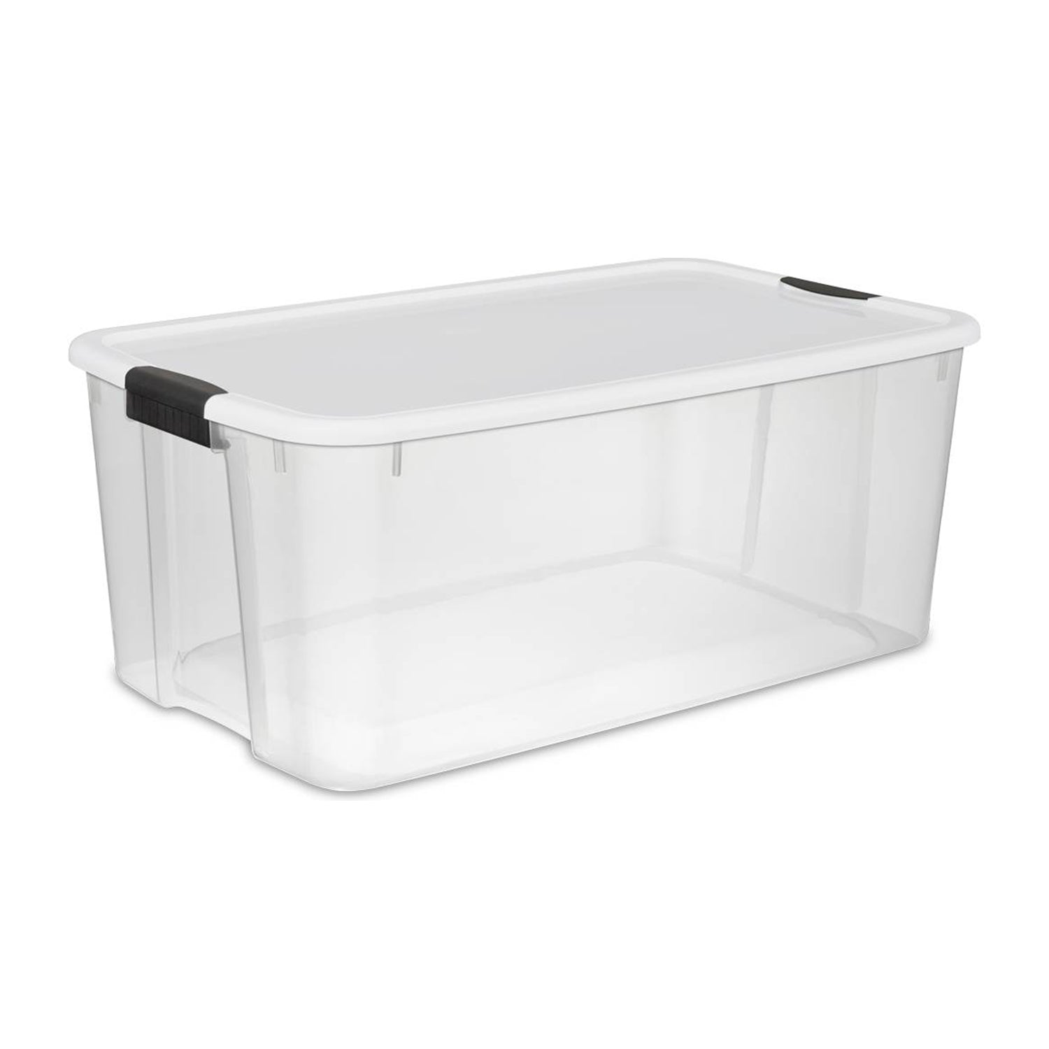 Sterilite 116 Quart Clear Stackable Latching Storage Box Container, 32 Pack