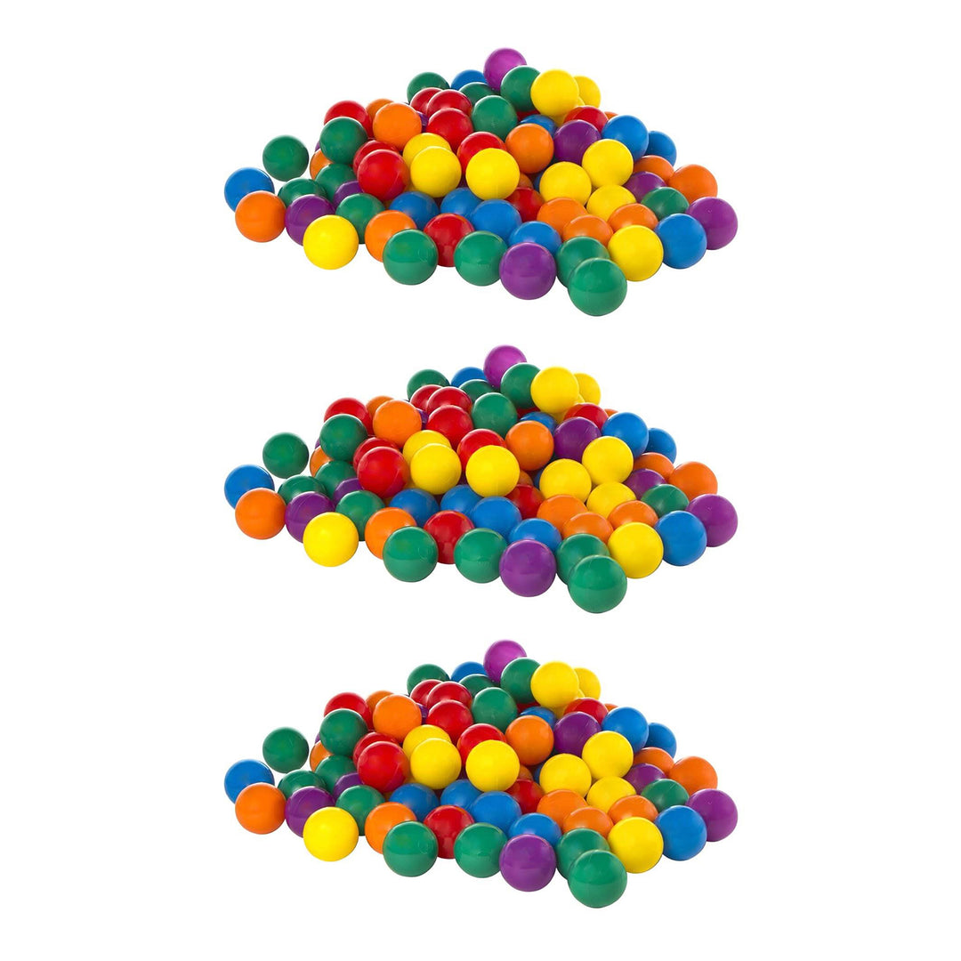 Intex 100 Pack Small Plastic Multi-Colored Fun Ballz For A Ball Pit (3 Pack)