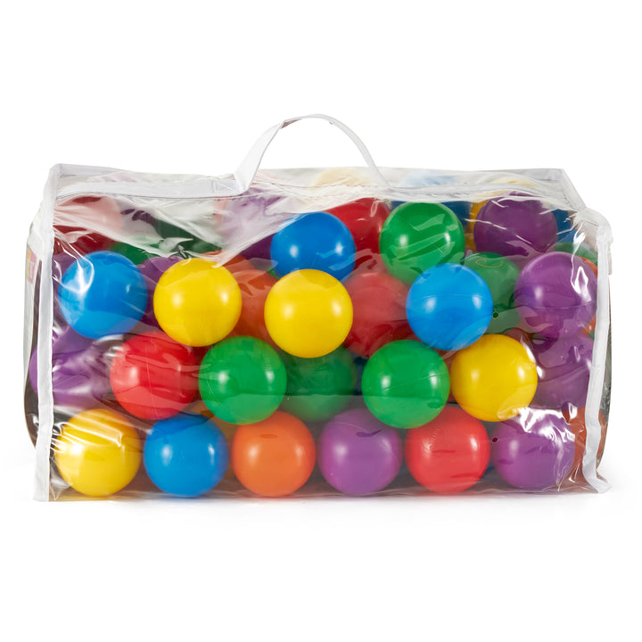 Intex 100 Pack Small Plastic Multi-Colored Fun Ballz For A Ball Pit (3 Pack)