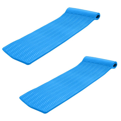 Texas Recreation Serenity 70' Foam Raft Lounger Pool Float, Bahama Blue (2 Pack) - VMInnovations