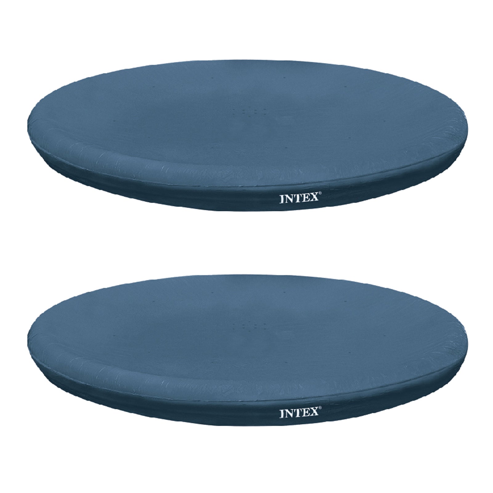 Intex 8 Foot Easy Set Cover for Above Ground Swimming Pool Vinyl Round (2 Pack) - VMInnovations