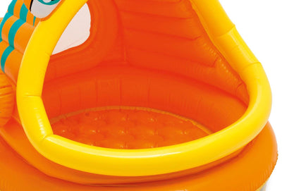 Intex Sun + Shade Inflatable Lazy Fish Baby + Toddler Swimming Pool (2 Pack)