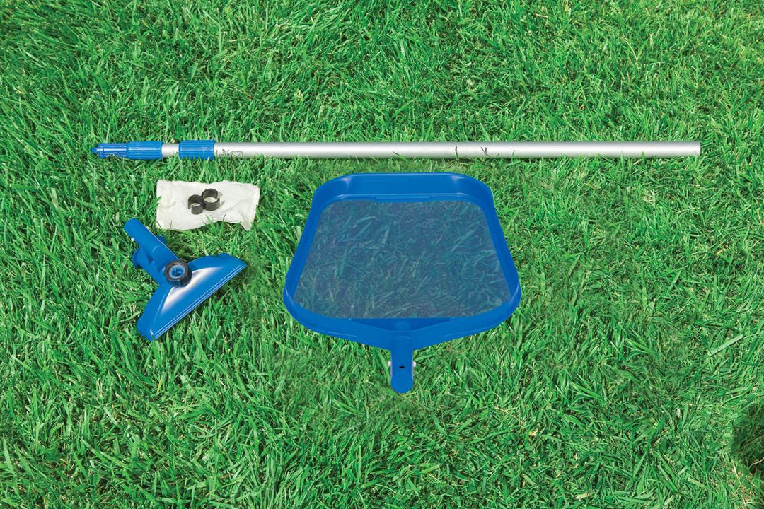 Intex Pool Cleaning Vacuum Skimmer & Pole Set + Type A or C Filter Cartridges