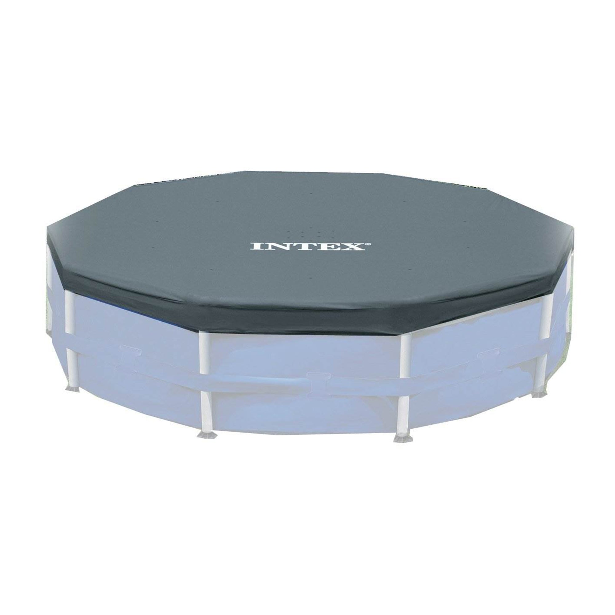 Intex 12 Foot Round Frame Easy Set Above Ground Swimming Pool Cover (2 Pack)