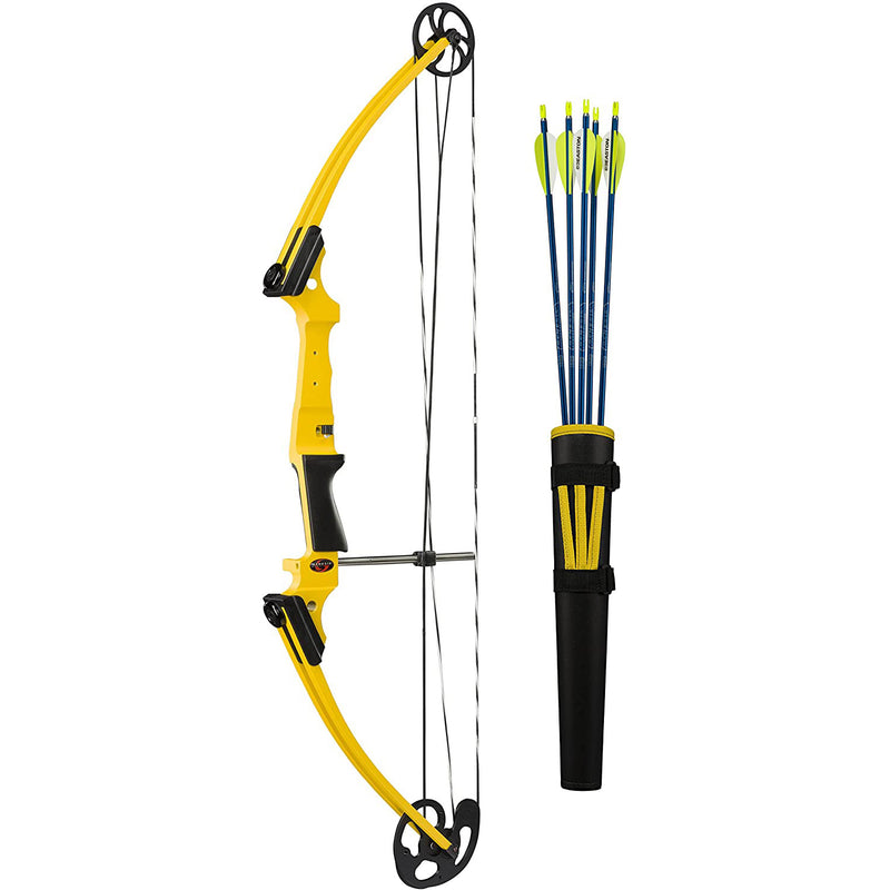 Genesis Archery Original Target Practice Bow Kit, Right Handed, Yellow(Open Box)