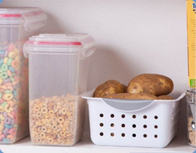 Sterilite Small Ultra Plastic Storage Bin Organizer Basket, White (48 Pack) - VMInnovations