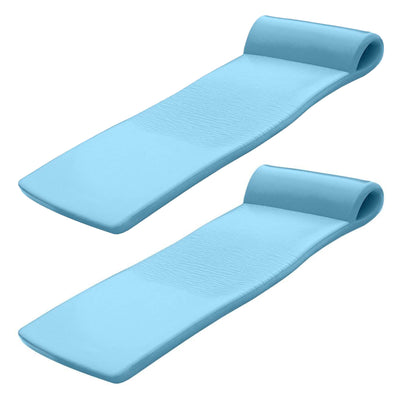 Texas Recreation Sunsation 70 Inch Foam Raft Lounger Pool Float, Blue (2 Pack) - VMInnovations