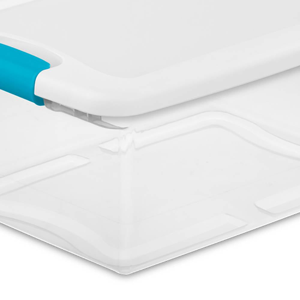 Sterilite 15-Quart Clear Stackable Latching Storage Box Container (72 Pack)