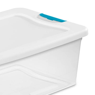 Sterilite 15-Quart Clear Stackable Latching Storage Box Container (72 Pack)