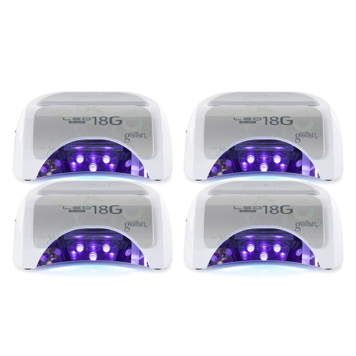 Gelish 18G Professional Salon Gel Nail Polish Dryer Cure LED Lamp Light (4 Pack)