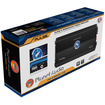 Planet Audio 4000W Class D  MOSFET 1 Ohm Car Audio Amplifier PL4000.1D (2 Pack)