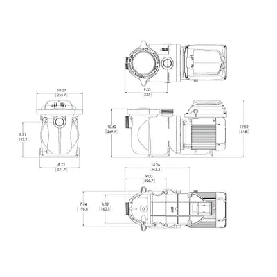 Pentair Superflo 1.5 HP 115/208-230 Volt Variable Speed VS Pool Pump (2 Pack)