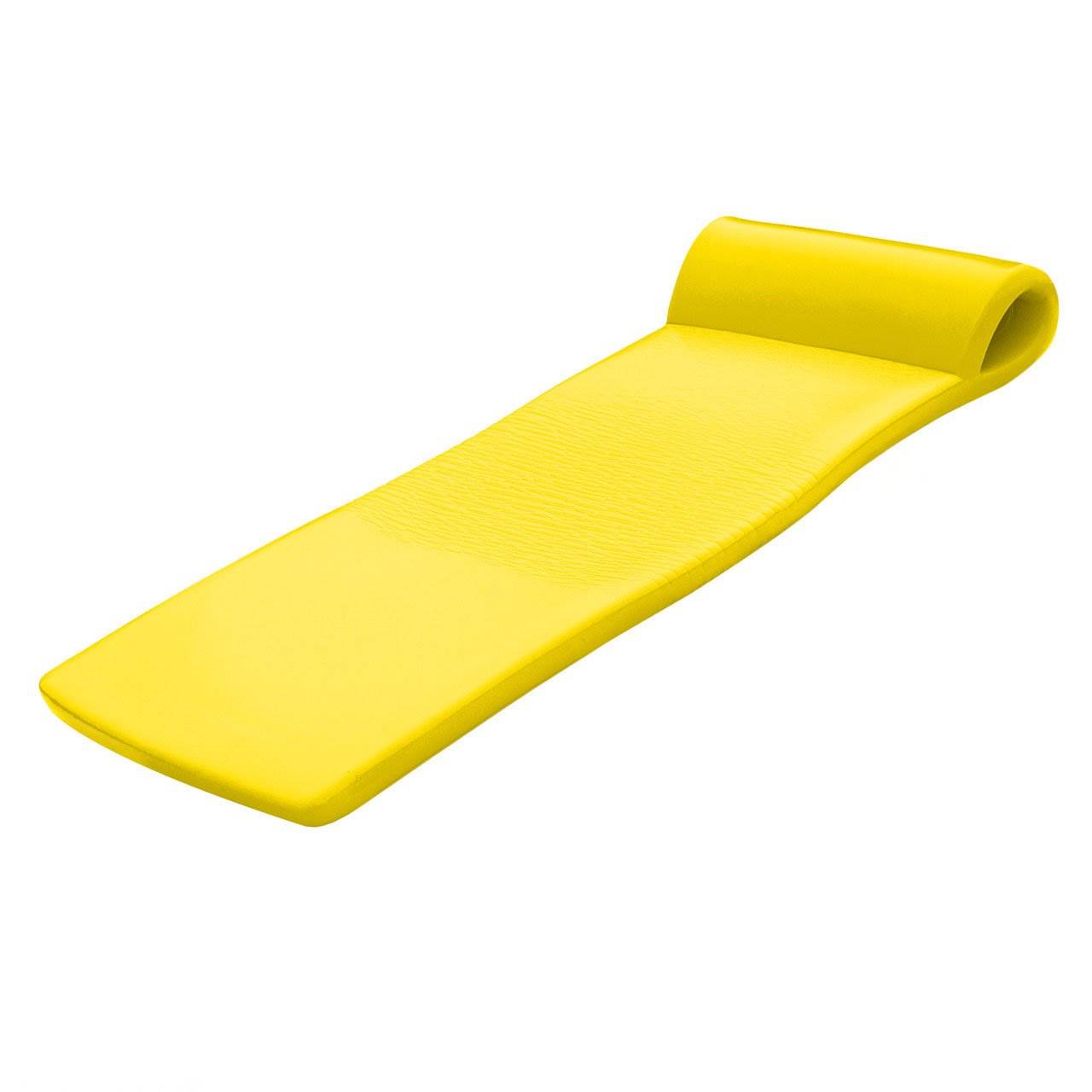 TRC Recreation 1.75" Thick Foam Lounger Swimming Pool Float, Yellow (Used) - VMInnovations