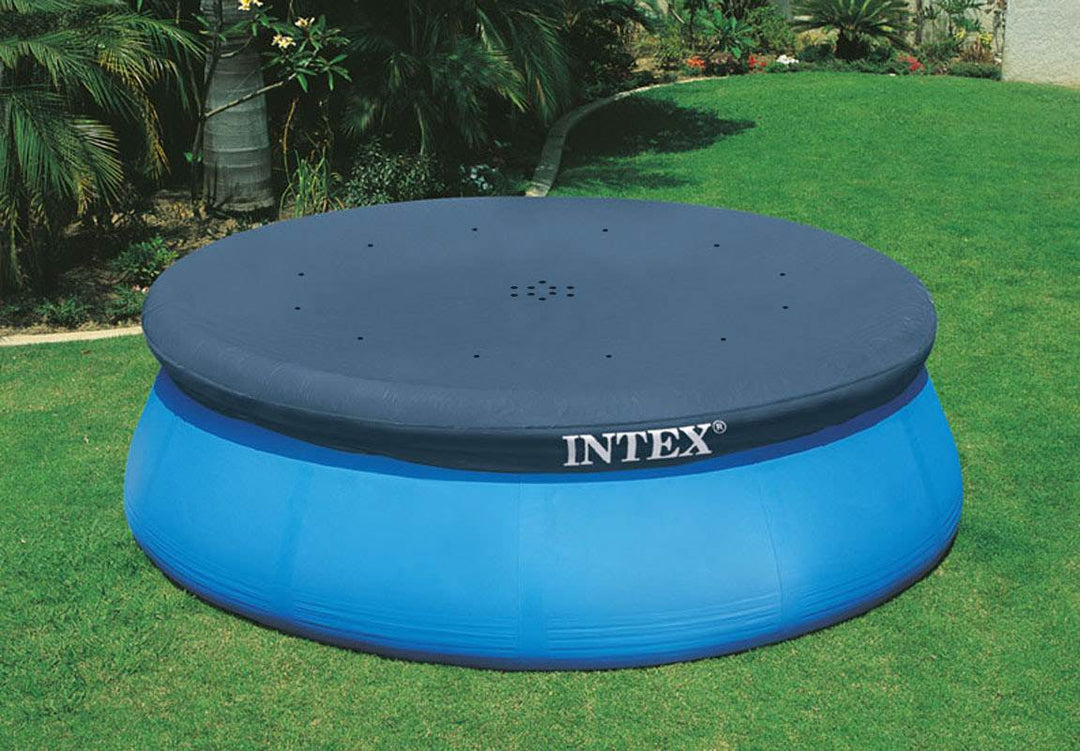 Intex 10 Foot Easy Set Above Ground Swimming Pool Debris Round Cover  (2 Pack)