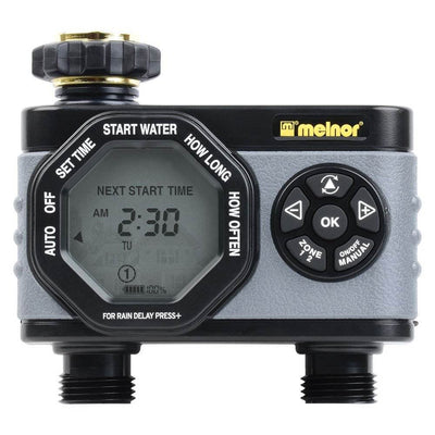 Melnor HydroLogic Digital 2 Zone Programmable Water Timer and Controller(2 Pack)