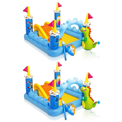 Intex Inflatable Fantasy Castle 73in x60in x42in Water Play Center Pool (2 Pack)