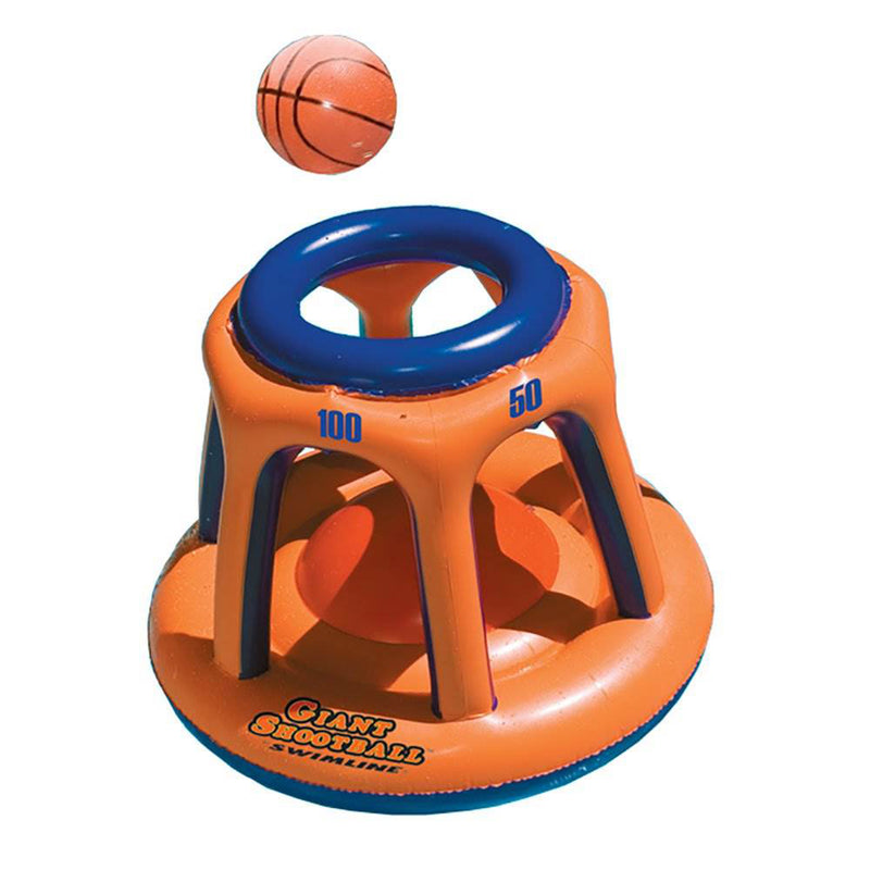 Swimline  Basketball Hoop Giant Shootball Inflatable Swimming Pool Toy (2 Pack) - VMInnovations