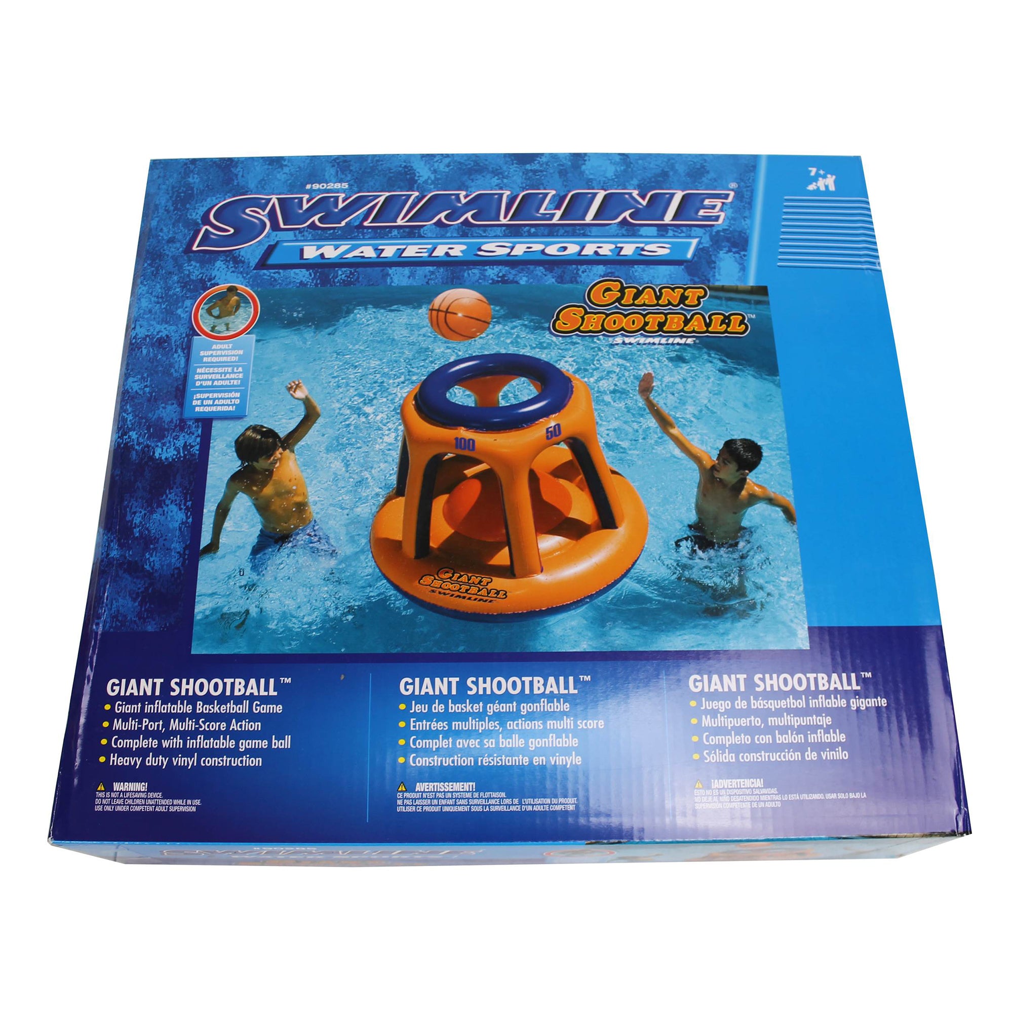 Swimline  Basketball Hoop Giant Shootball Inflatable Swimming Pool Toy (2 Pack)