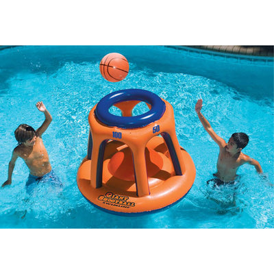Swimline  Basketball Hoop Giant Shootball Inflatable Swimming Pool Toy (2 Pack)