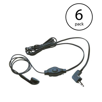 Cobra Earbud And Microphone MicroTalk Walkie Talkie Headset | GA-EBM2 (6 Pack)