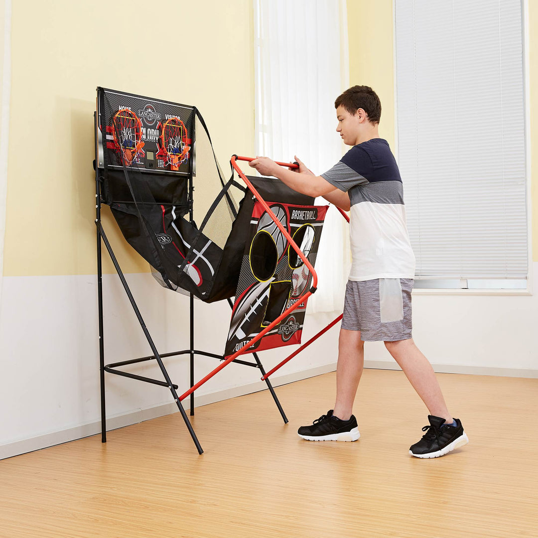 Lancaster 2 Player Electronic Arcade 3 in 1 Basketball, Football, Baseball Game