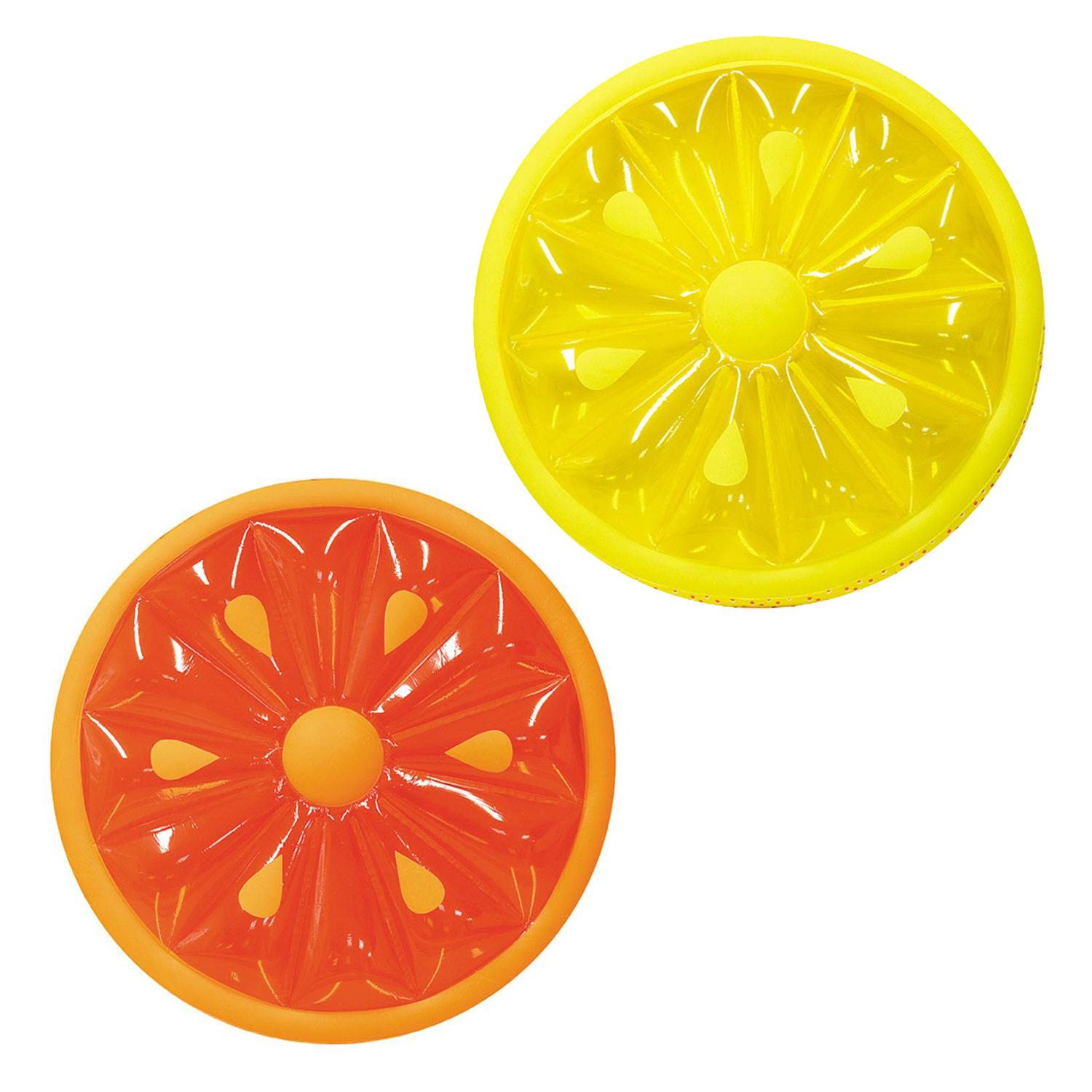 Swimline 60-Inch Inflatable Heavy-Duty Swimming Pool Orange & Lemon Slice Float