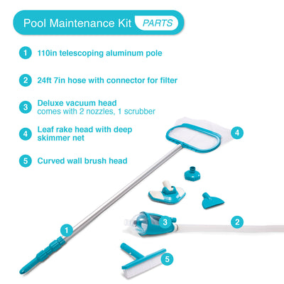 Intex Easy Set 18' x 48" Inflatable Pool Set with Pump, Ladder & Maintenance Kit - VMInnovations
