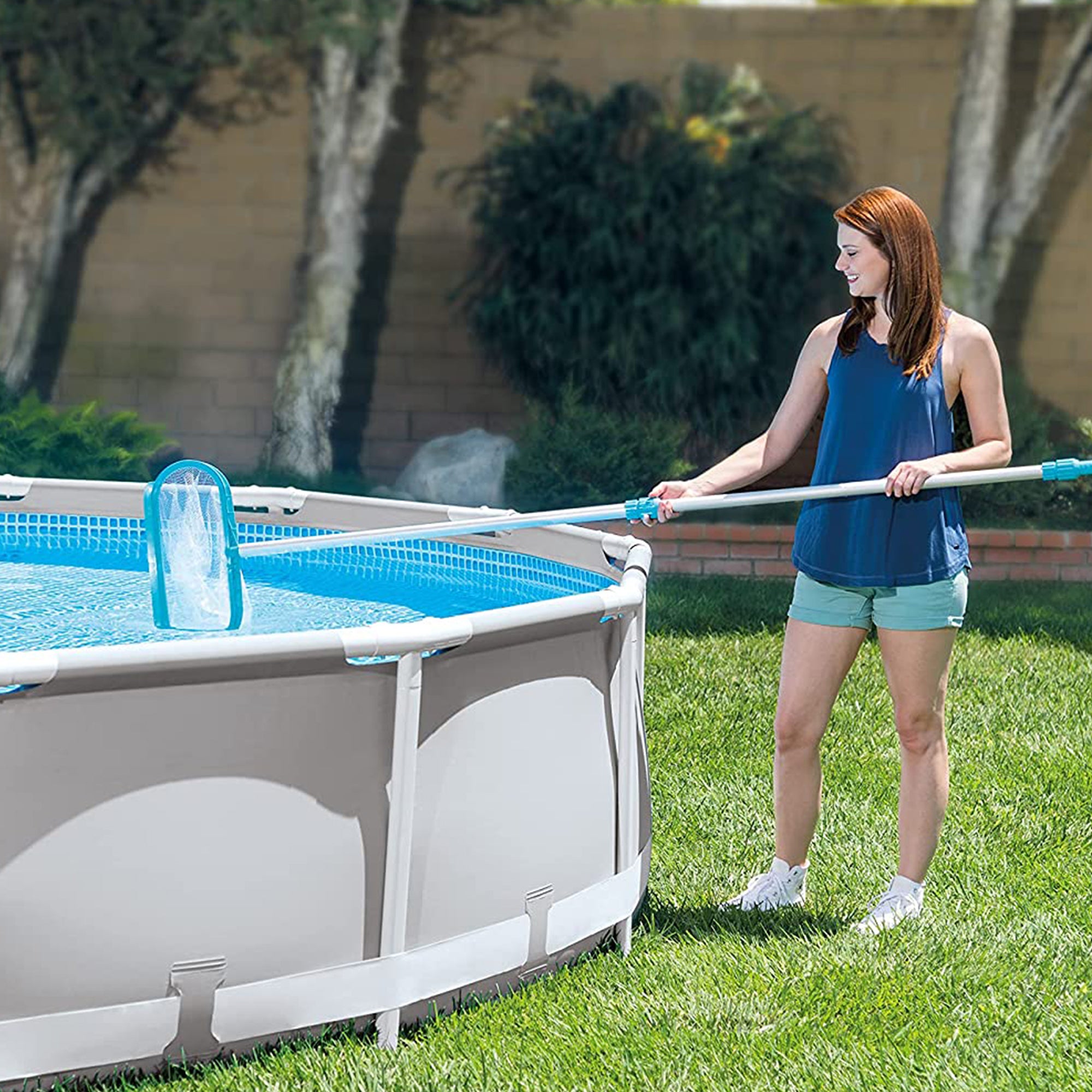 Intex Easy Set 18' x 48" Inflatable Pool Set with Pump, Ladder & Maintenance Kit - VMInnovations