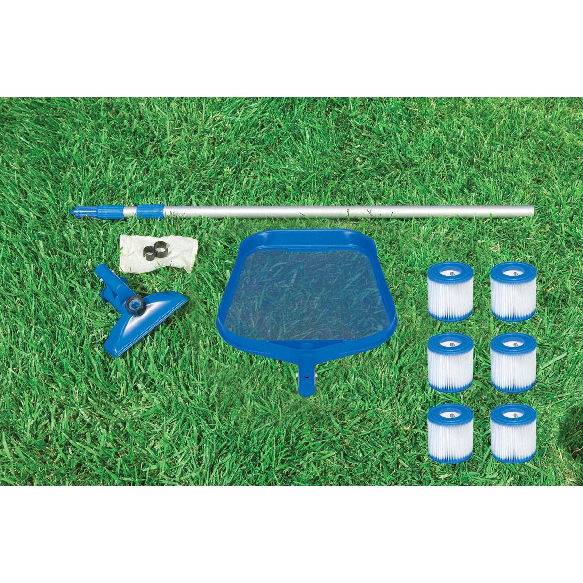 Intex Cleaning Maintenance Swimming Pool Kit with Vacuum, Pole, and Filters - VMInnovations