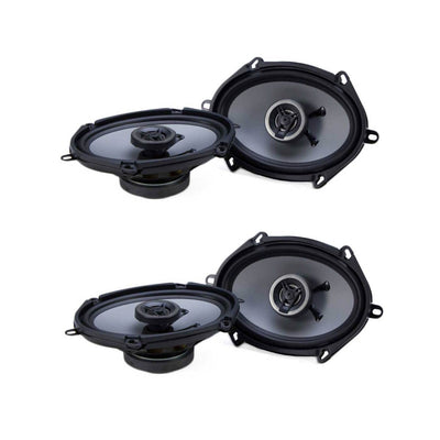 Crunch 250W Full Range 2 Way Coaxial Car Audio 5x7 by 6x8" Speaker Pair, 2 Pack - VMInnovations