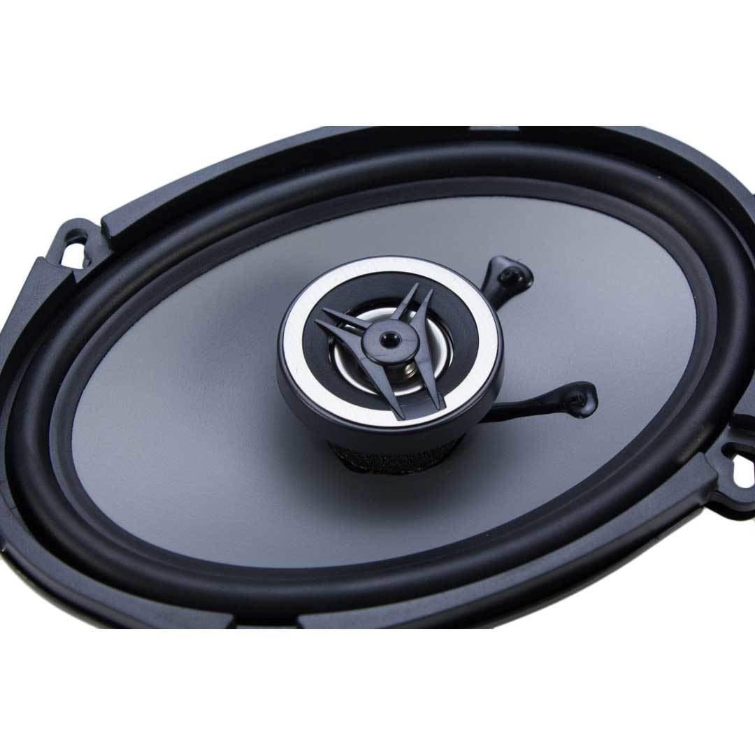 Crunch 250W Full Range 2 Way Coaxial Car Audio 5x7 by 6x8" Speaker Pair (2 Pack)