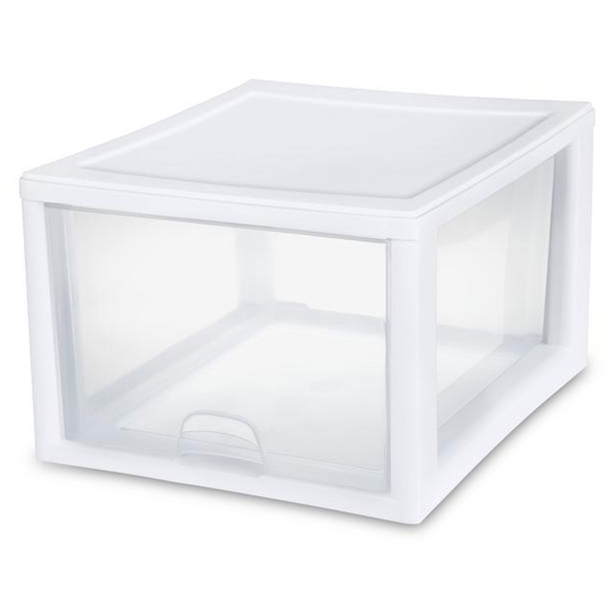 Sterilite 27 Qt (4 Pk) & 16 Qt (6 Pk) Stackable Plastic Storage Drawer Container - VMInnovations