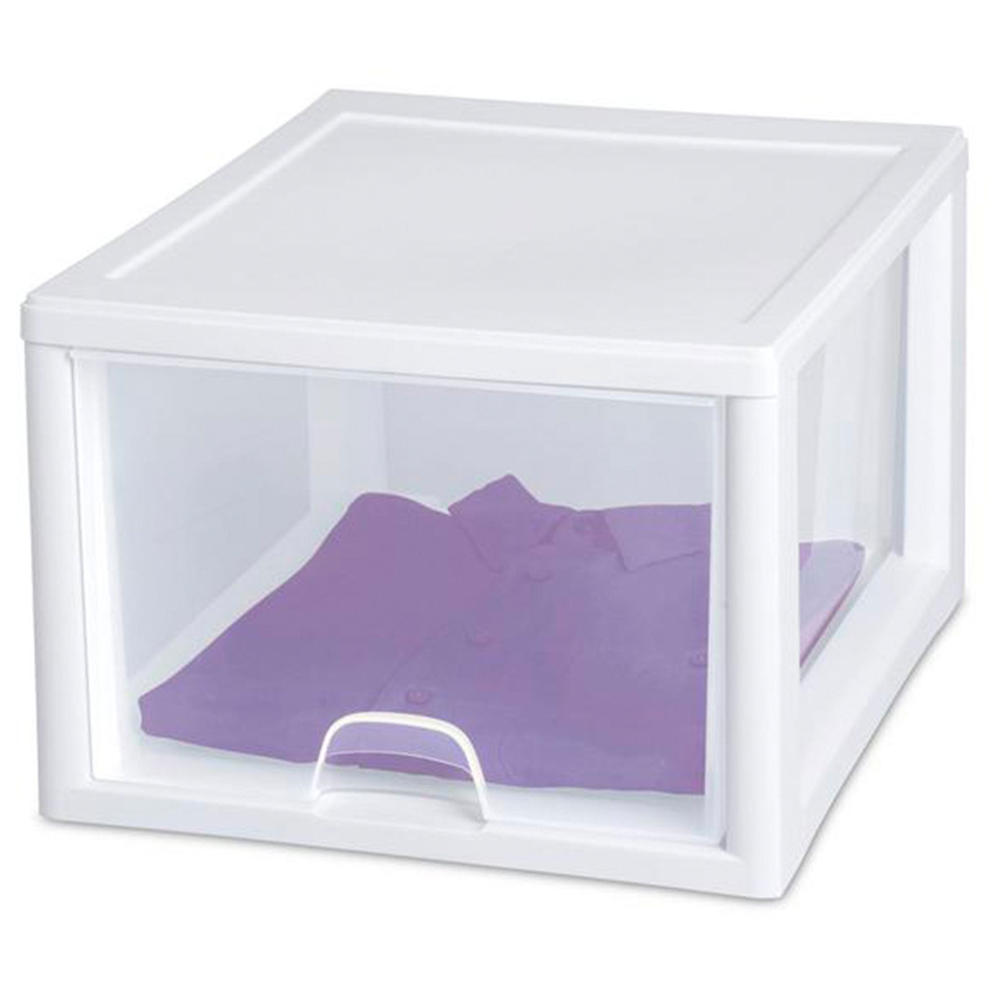 Sterilite 27 Qt (4 Pk) & 16 Qt (6 Pk) Stackable Plastic Storage Drawer Container - VMInnovations